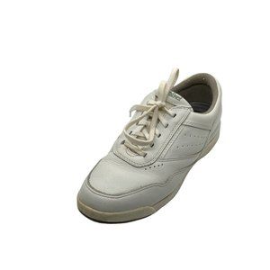 Rockport Womens ProWalker W7104 White Leather Lace Up Sneaker Shoes Size 8 M
